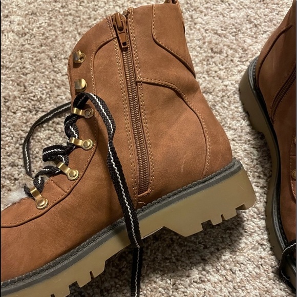 Style & Co. Faux Fur Combat Boots - Picture 5 of 8